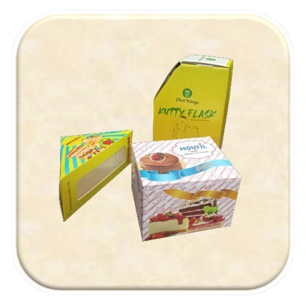 Paper Cake Sandwich Box Flask